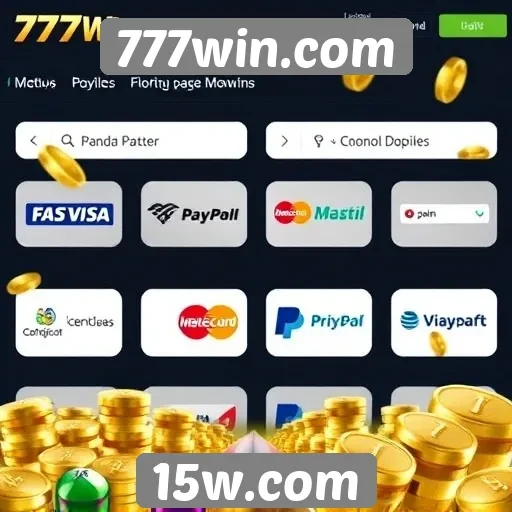 Métodos de pagamento disponíveis no 777win.com